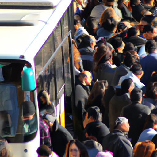 1. תחנת אוטובוס עמוסה במרכז העיר ירושלים, המציגה את הפופולריות של הנסיעה באוטובוס בקרב מקומיים ותיירים כאחד.